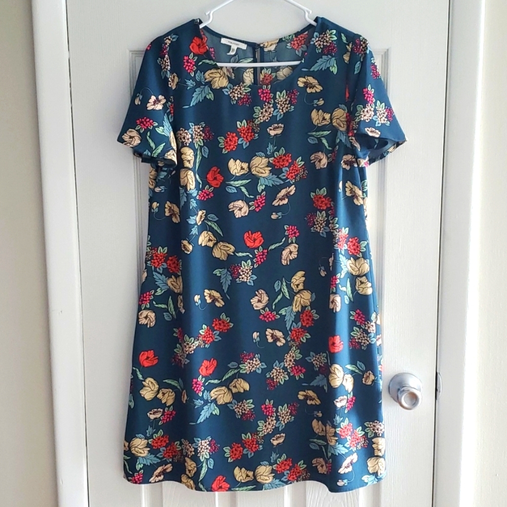 Maurices Teal Floral Dress